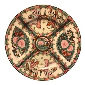 Famille Rose Medallion Style plate